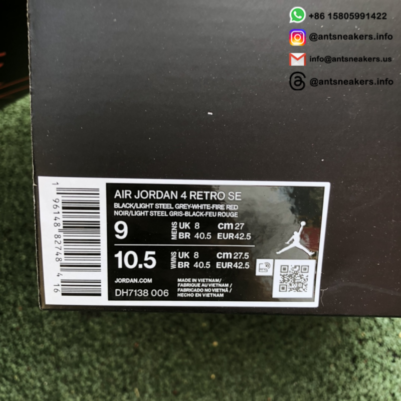 Air Jordan 4 Retro SE 'Black Canvas' DH7138-006